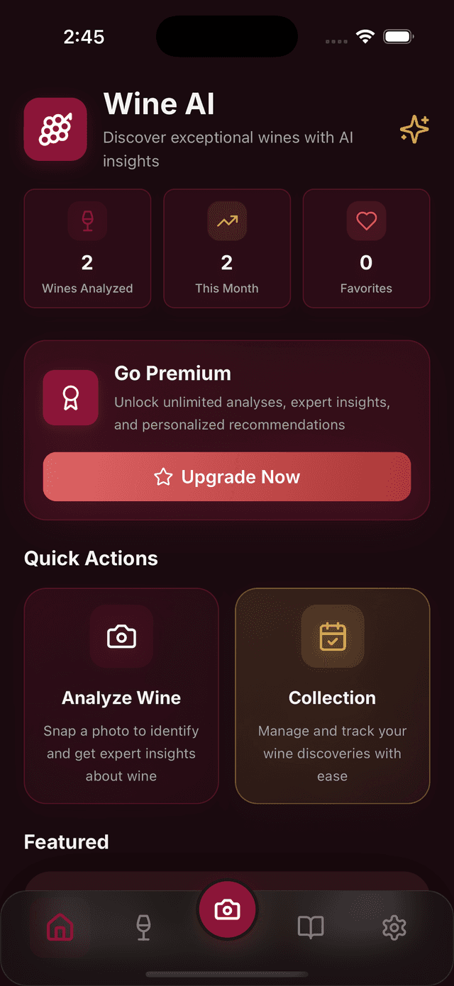 Wine AI Screenshot